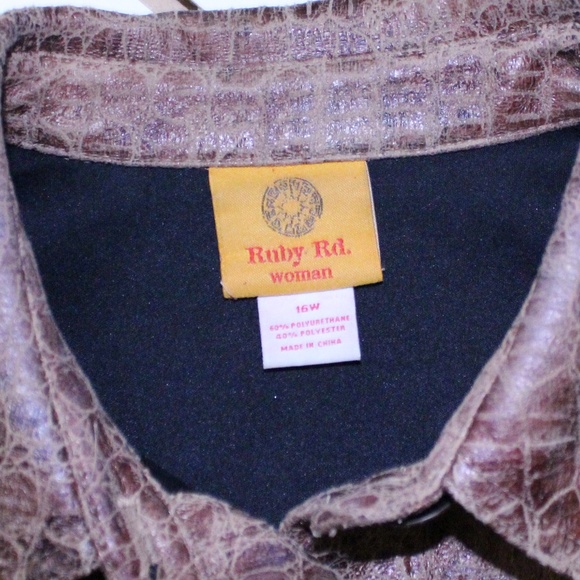 Ruby Rd Jacket Tan Snake Skin - Picture 3 of 3